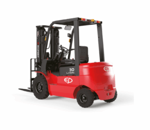 EFX3-251/301-Capacidade 2.5/3.0T-Altura de elevação 3000-4800mm-80V/100Ah/150Ah/ 230Ah bateria de lítio-Controlador PMSM-Carregador integrado